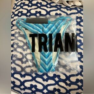 TRIANGLBlue and White Bikini Bottom